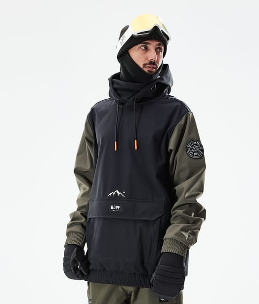 Dope Wylie Bunda na Snowboard Pánské Patch Black/Olive Green