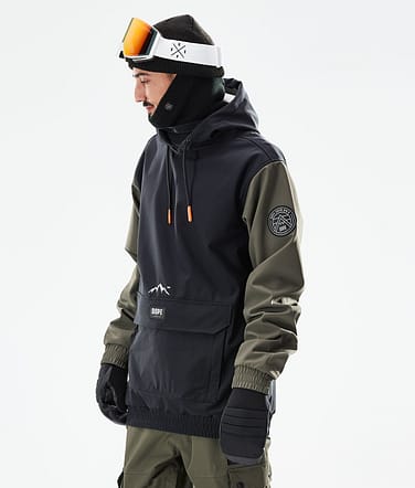 Dope Wylie Chaqueta Esquí Hombre Patch Black/Olive Green