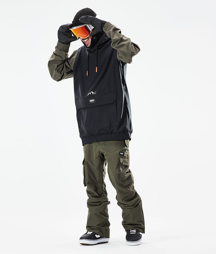 Dope Wylie Bunda na Snowboard Pánské Patch Black/Olive Green Renewed, Obrázek 4 z 10