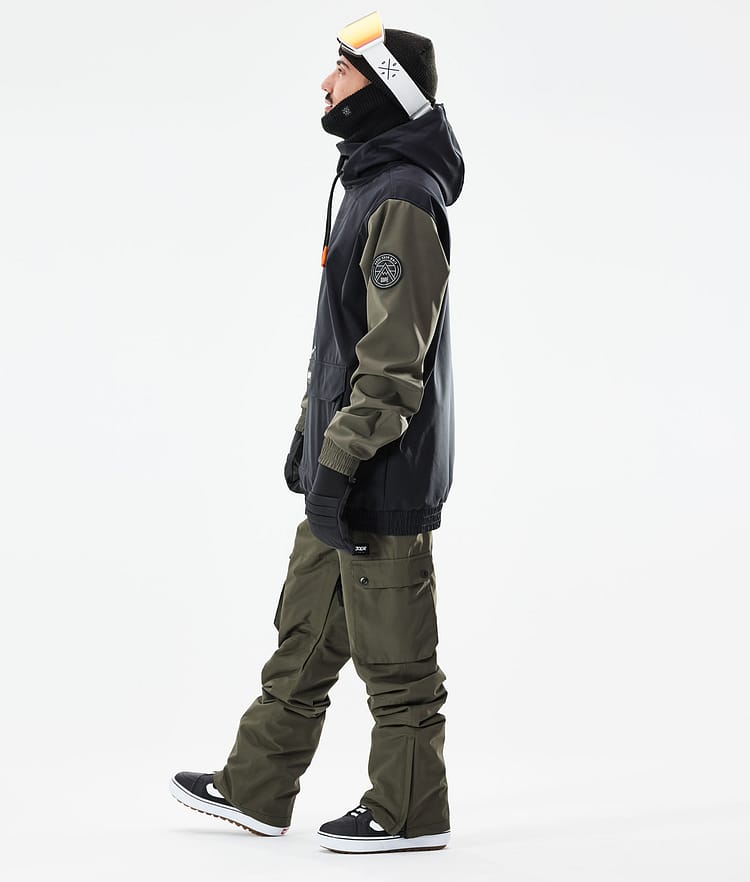 Dope Wylie Bunda na Snowboard Pánské Patch Black/Olive Green Renewed, Obrázek 5 z 10