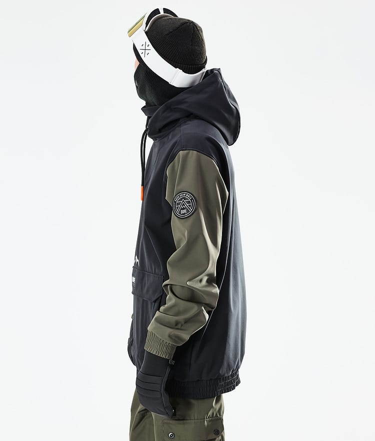 Dope Wylie Bunda na Snowboard Pánské Patch Black/Olive Green Renewed, Obrázek 7 z 10