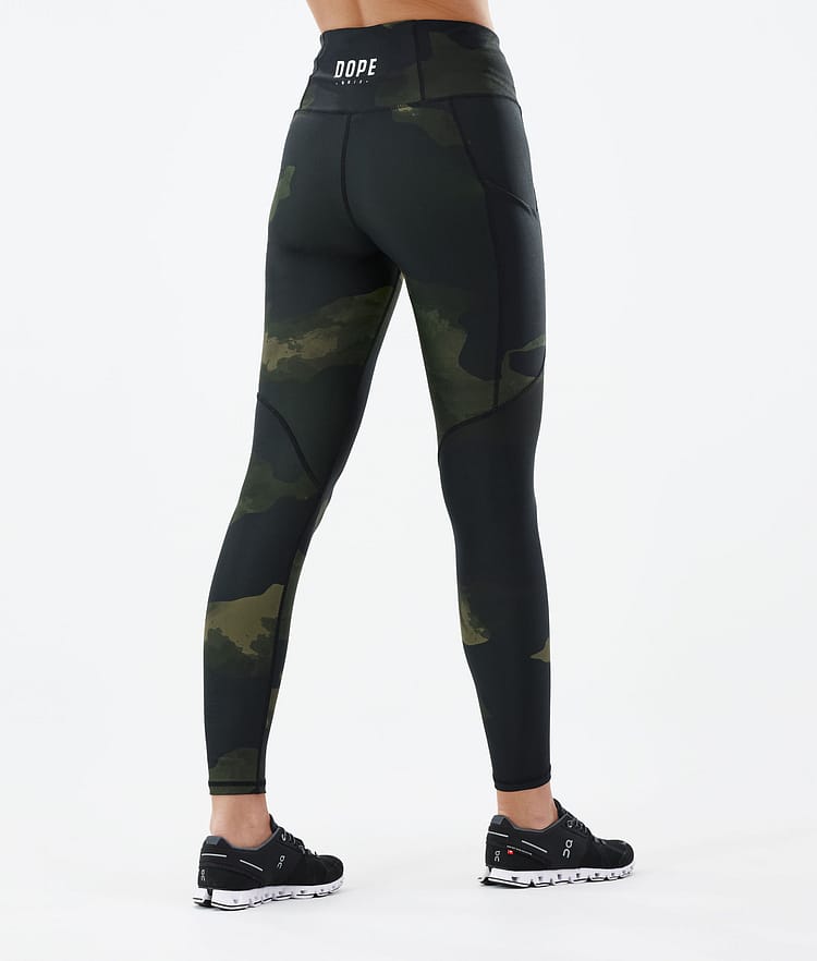 Dope Lofty Tech 22 Leggings Dames Green Camo, Afbeelding 2 van 8