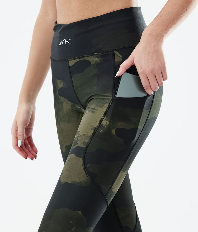 Dope Lofty Tech 22 Leggings Dames Green Camo, Afbeelding 5 van 8