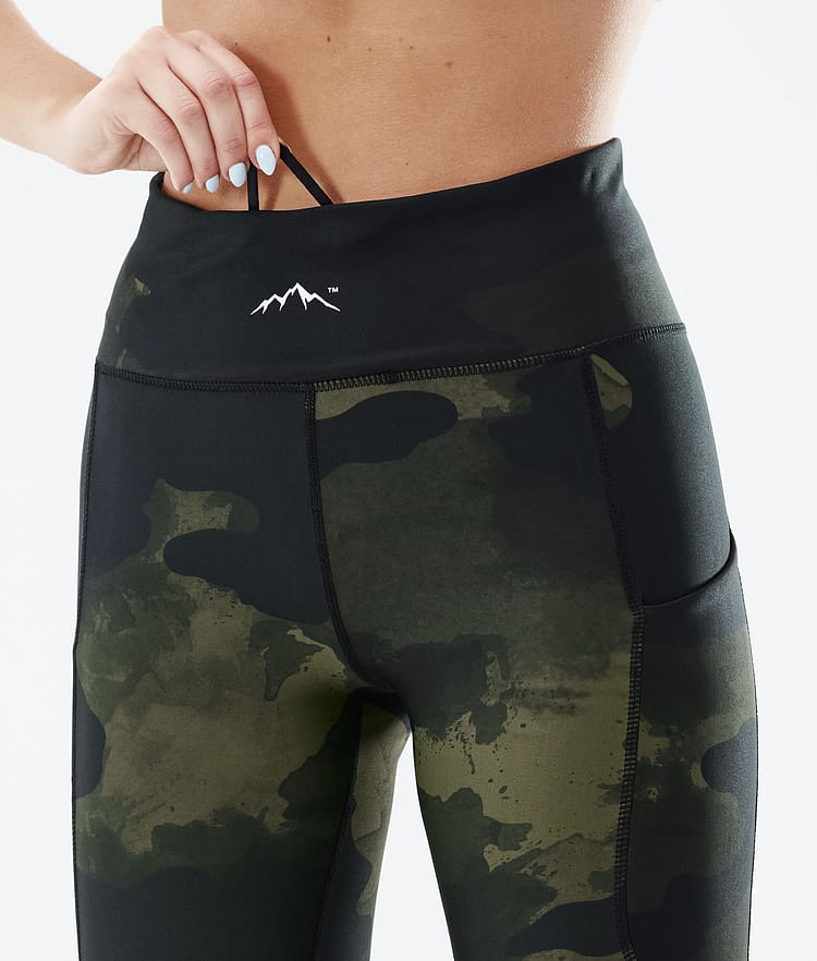 Dope Lofty Tech 22 Leggings Dames Green Camo, Afbeelding 6 van 8