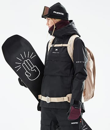 Montec Dune W 21 Bunda na Snowboard Dámské Black