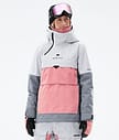 Montec Dune W 21 Bunda na Snowboard Dámské Light Grey/Pink/Light Pearl