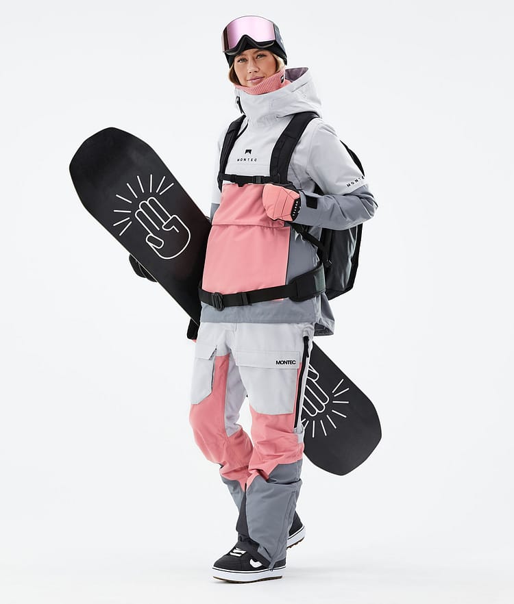 Montec Dune W 21 Chaqueta Snowboard Mujer Light Grey/Pink/Light Pearl, Imagen 3 de 8