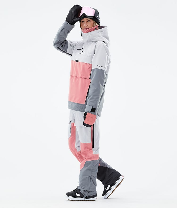 Montec Dune W 21 Chaqueta Snowboard Mujer Light Grey/Pink/Light Pearl, Imagen 4 de 8