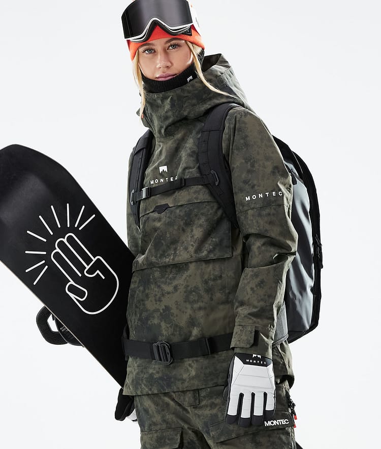 Montec Dune W 21 Kurtka Snowboardowa Kobiety Olive Green Tiedye, Zdjęcie 4 z 11