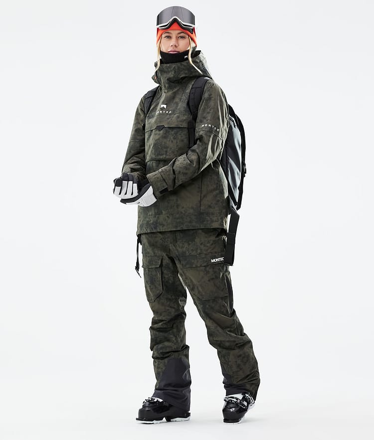 Montec Dune W 21 Lyžařská Bunda Dámské Olive Green Tiedye, Obrázek 5 z 11