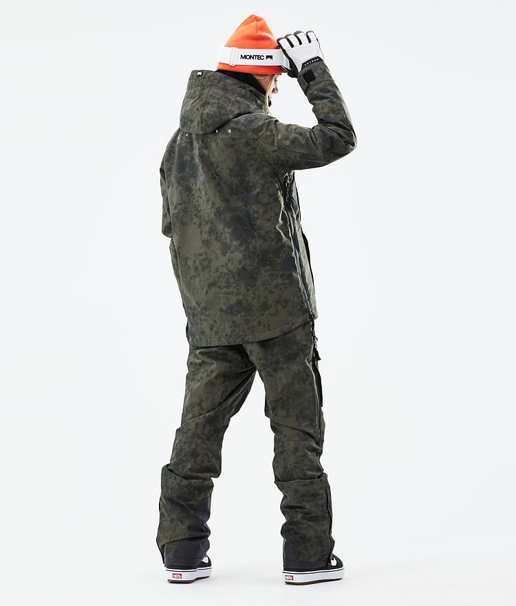 Montec Dune W 21 Kurtka Snowboardowa Kobiety Olive Green Tiedye, Zdjęcie 7 z 11