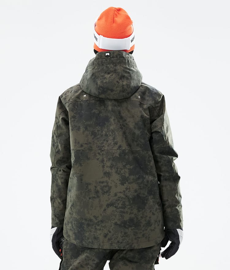 Montec Dune W 21 Kurtka Snowboardowa Kobiety Olive Green Tiedye, Zdjęcie 9 z 11