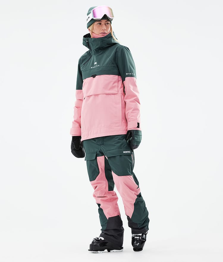 Montec Dune W 21 Lyžařská Bunda Dámské Dark Atlantic/Pink, Obrázek 4 z 10