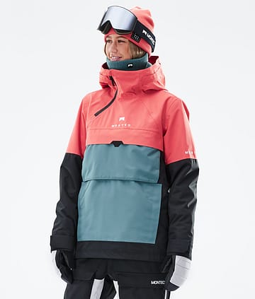 Montec Dune W 21 Kurtka Narciarska Kobiety Coral/Atlantic/Black