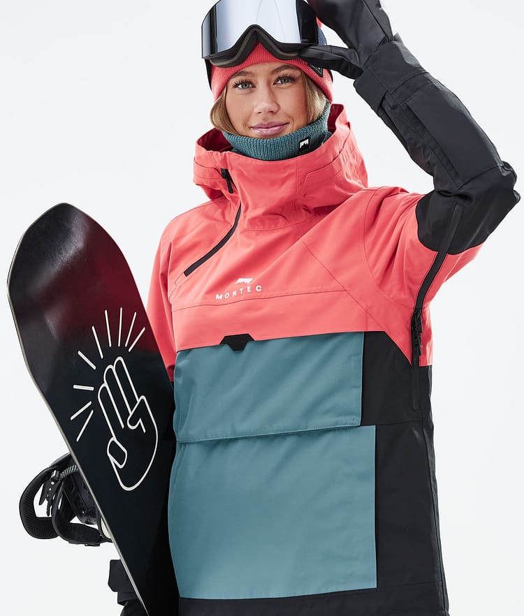 Montec Dune W 21 Chaqueta Snowboard Mujer Coral/Atlantic/Black, Imagen 2 de 9