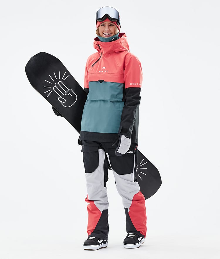 Montec Dune W 21 Chaqueta Snowboard Mujer Coral/Atlantic/Black, Imagen 3 de 9