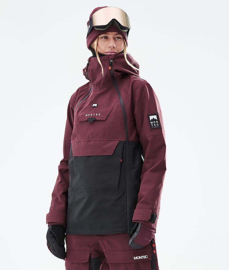Montec Doom W 2021 Kurtka Narciarska Kobiety Burgundy/Black, Zdjęcie 1 z 12