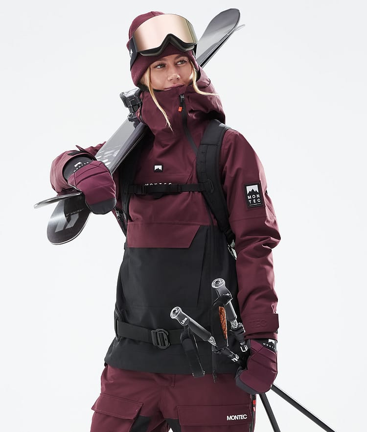 Montec Doom W 21 Kurtka Narciarska Kobiety Burgundy/Black, Zdjęcie 2 z 12