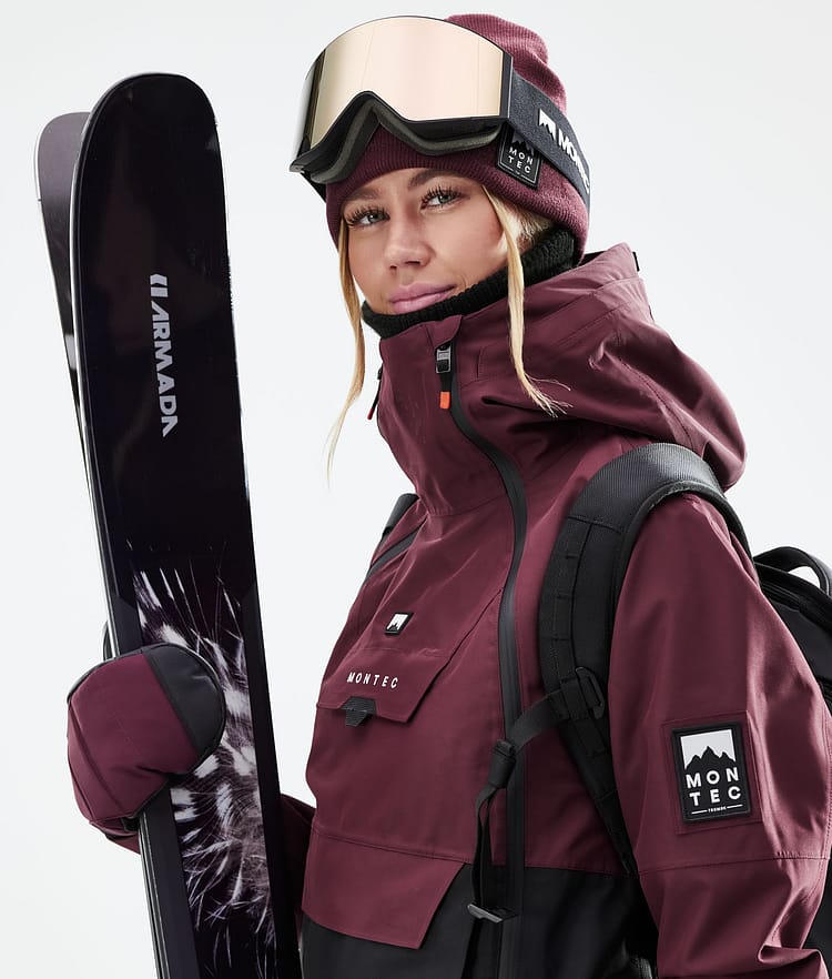 Montec Doom W 21 Kurtka Narciarska Kobiety Burgundy/Black, Zdjęcie 3 z 12