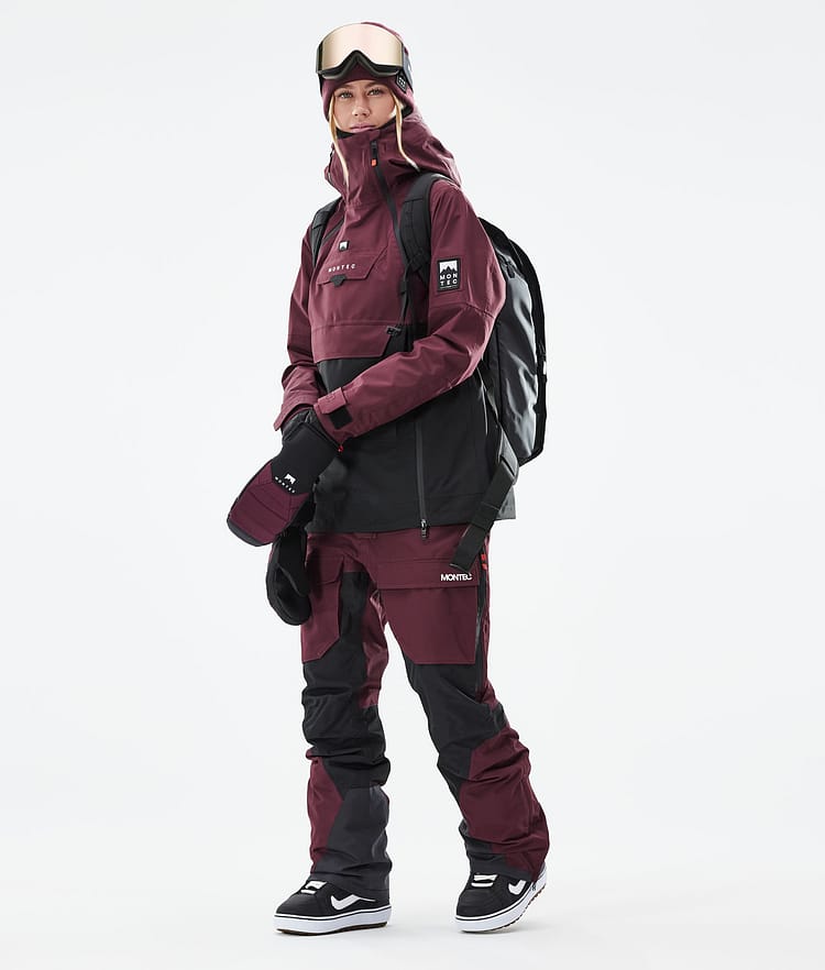 Montec Doom W 21 Bunda na Snowboard Dámské Burgundy/Black, Obrázek 4 z 12