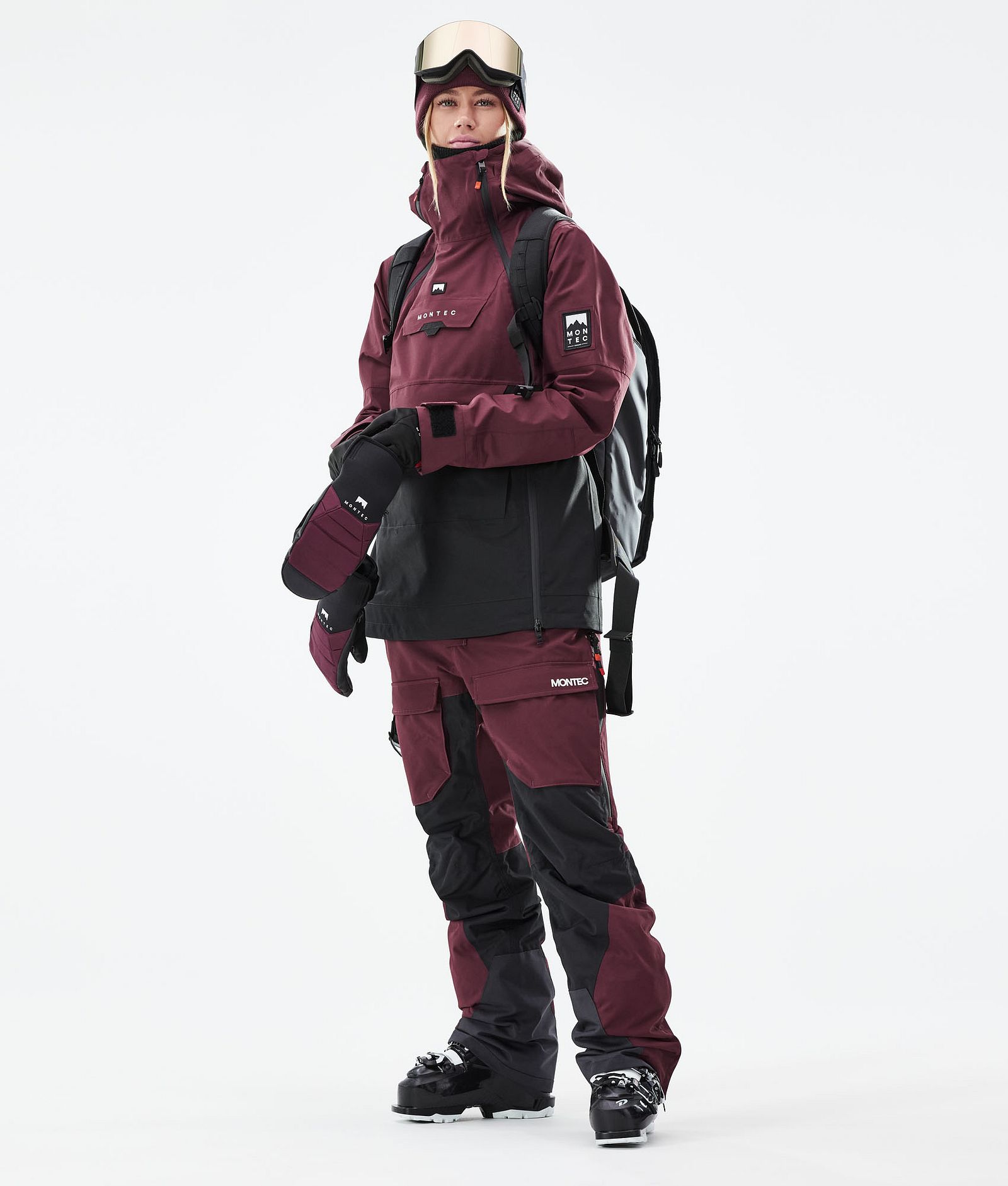 Montec Doom W 2021 Kurtka Narciarska Kobiety Burgundy/Black, Zdjęcie 4 z 12