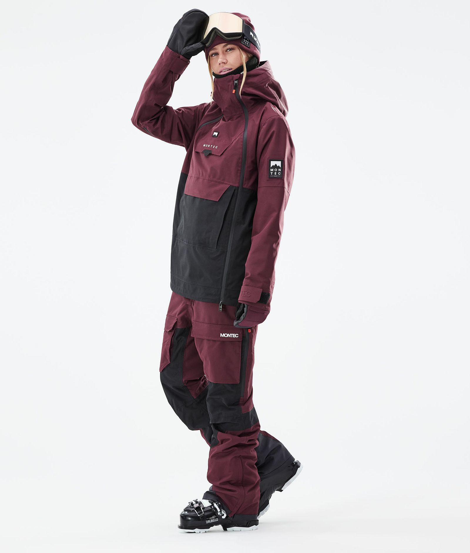 Montec Doom W 2021 Kurtka Narciarska Kobiety Burgundy/Black, Zdjęcie 5 z 12
