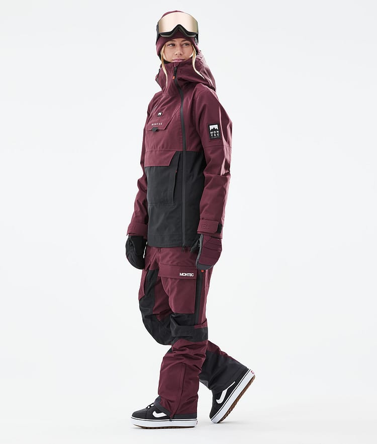 Montec Doom W 21 Bunda na Snowboard Dámské Burgundy/Black, Obrázek 5 z 12