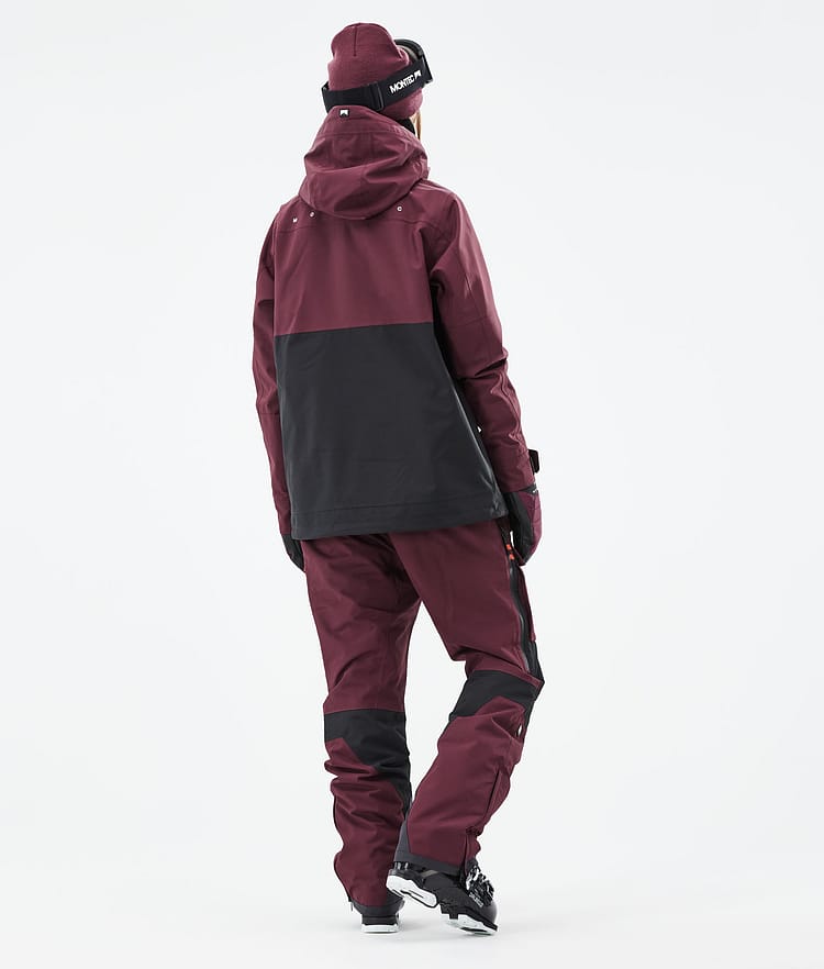 Montec Doom W 21 Kurtka Narciarska Kobiety Burgundy/Black, Zdjęcie 6 z 12