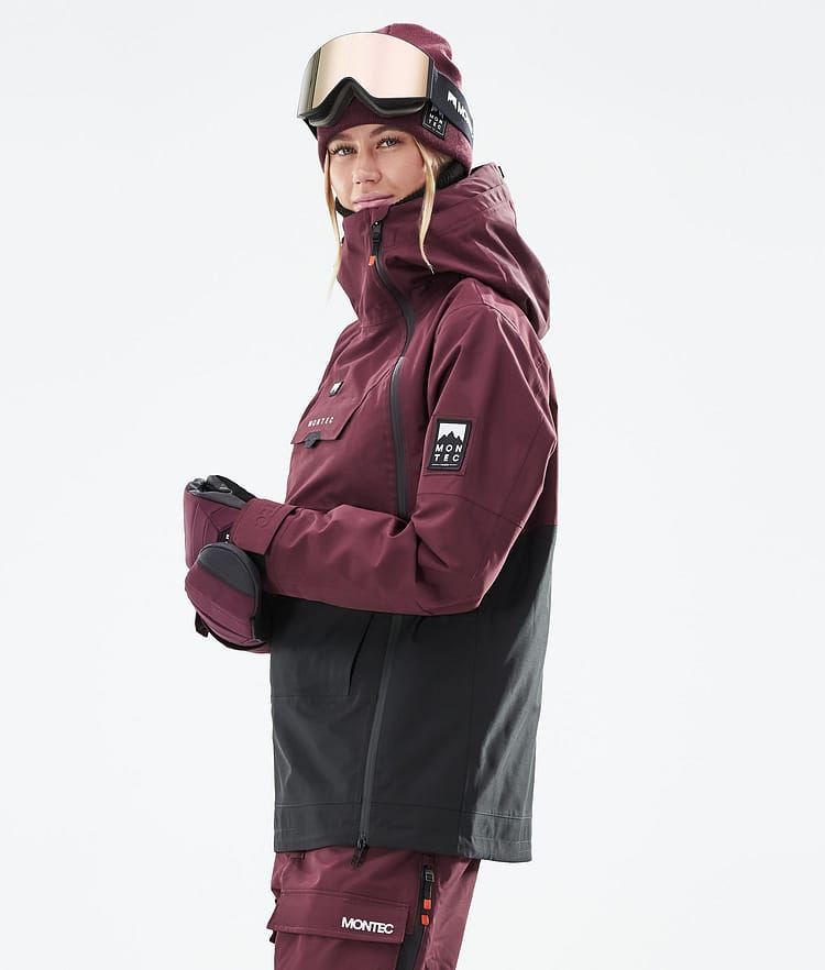 Montec Doom W 2021 Kurtka Narciarska Kobiety Burgundy/Black, Zdjęcie 7 z 12