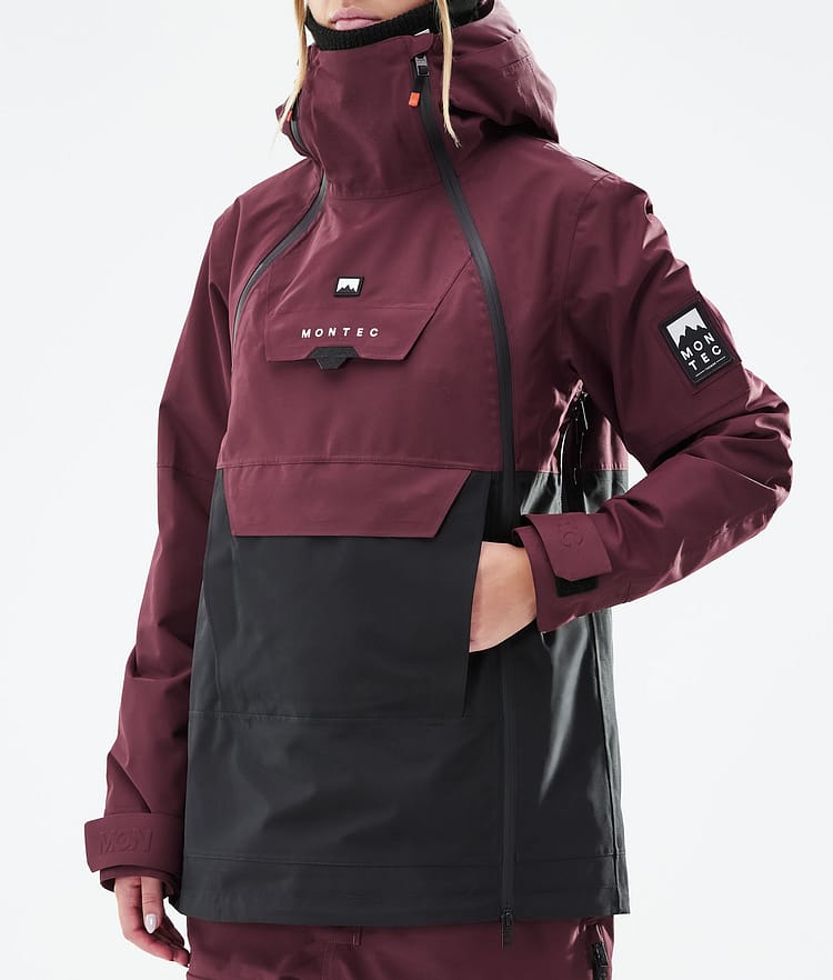Montec Doom W 2021 Kurtka Narciarska Kobiety Burgundy/Black, Zdjęcie 9 z 12