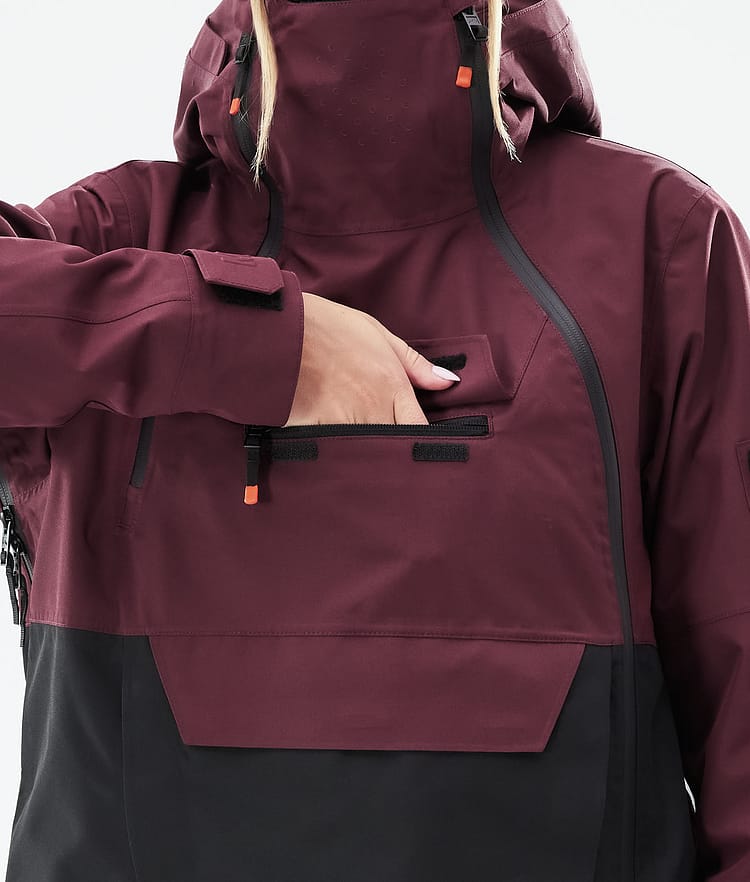 Montec Doom W 2021 Kurtka Narciarska Kobiety Burgundy/Black, Zdjęcie 11 z 12