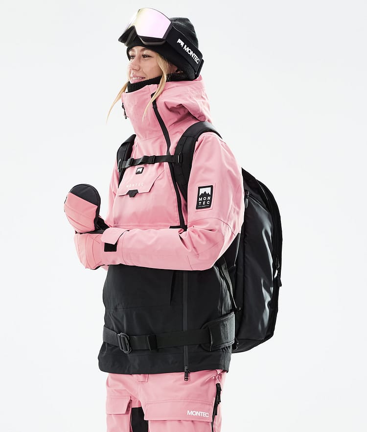 Montec Doom W 21 Bunda na Snowboard Dámské Pink/Black, Obrázek 4 z 13