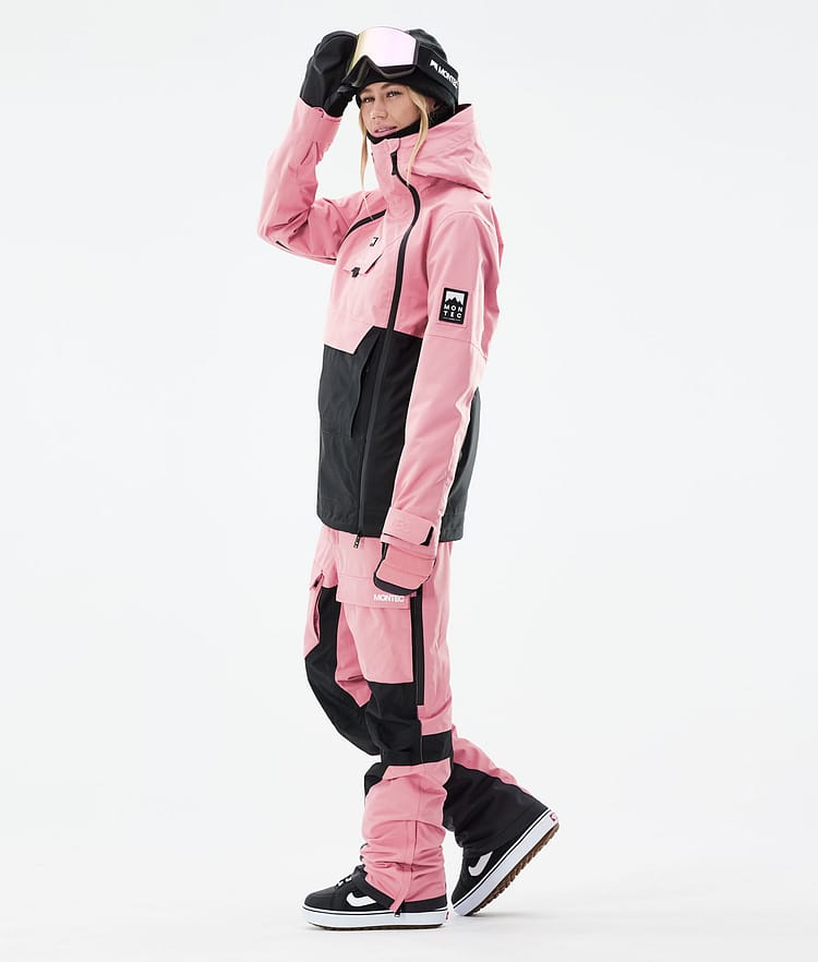 Montec Doom W 21 Bunda na Snowboard Dámské Pink/Black, Obrázek 6 z 13