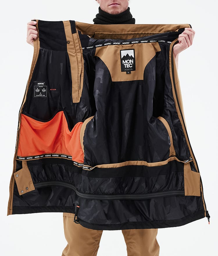 Montec Doom 21 Lyžařská Bunda Pánské Gold/Black, Obrázek 12 z 12