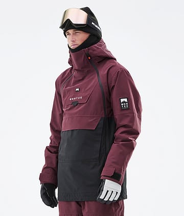 Montec Doom 21 Bunda na Snowboard Pánské Burgundy/Black