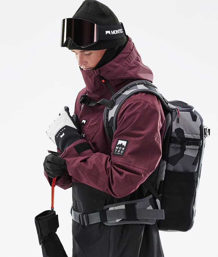 Montec Doom 21 Kurtka Narciarska Mężczyźni Burgundy/Black, Zdjęcie 3 z 13