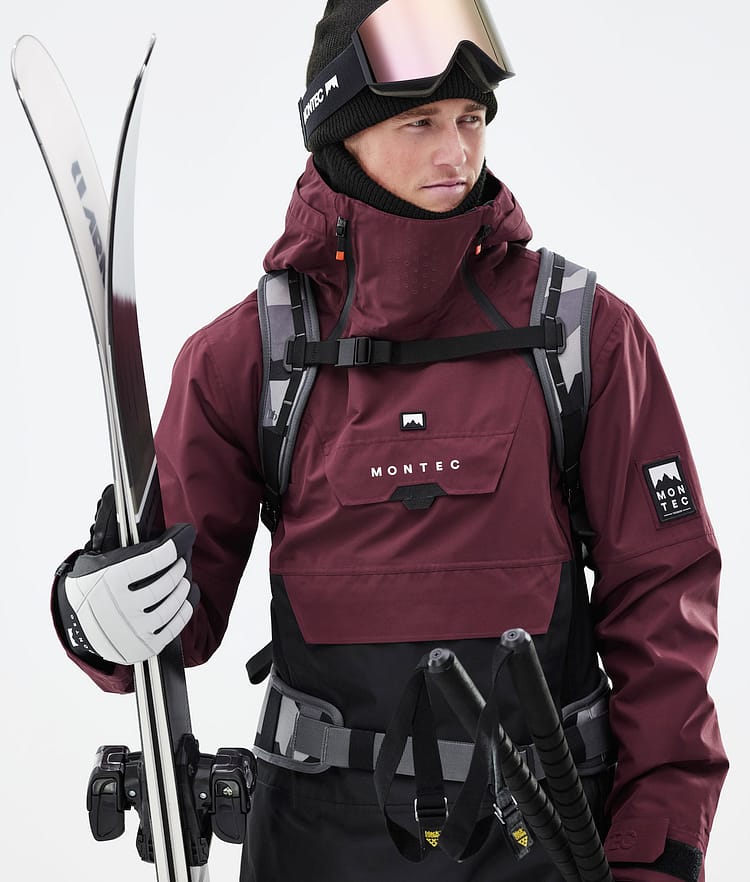 Montec Doom 21 Kurtka Narciarska Mężczyźni Burgundy/Black, Zdjęcie 4 z 13