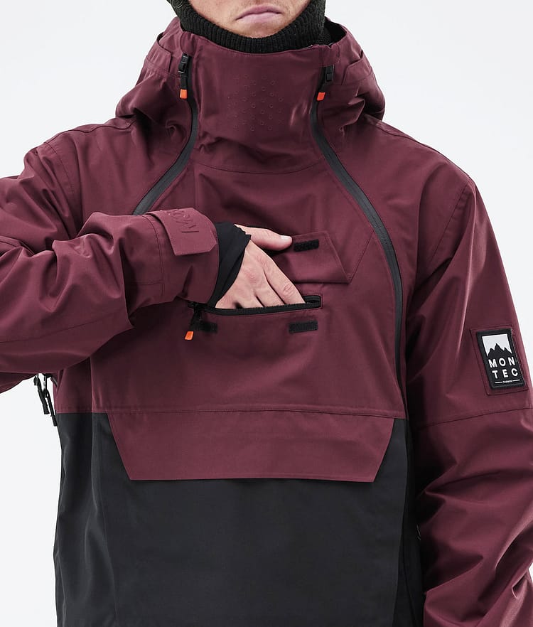 Montec Doom 21 Chaqueta Snowboard Hombre Burgundy/Black, Imagen 12 de 13