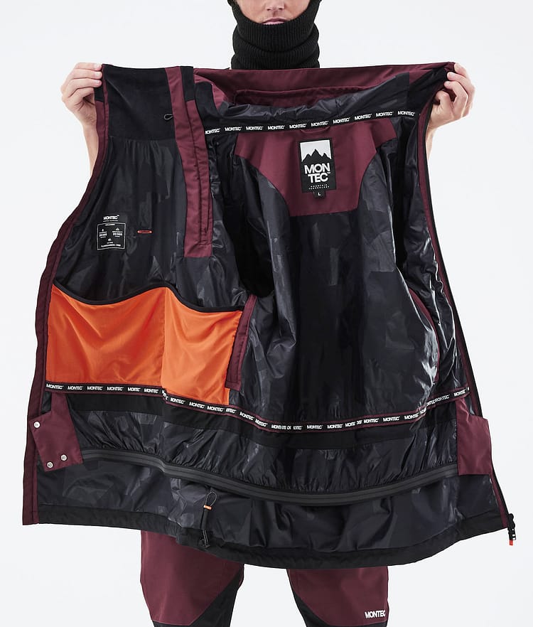 Montec Doom 21 Kurtka Narciarska Mężczyźni Burgundy/Black, Zdjęcie 13 z 13