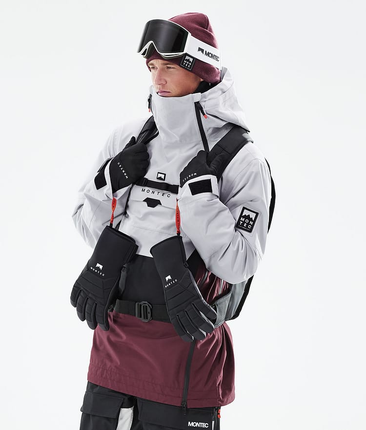 Montec Doom 21 Kurtka Narciarska Mężczyźni Light Grey/Black/Burgundy, Zdjęcie 2 z 11