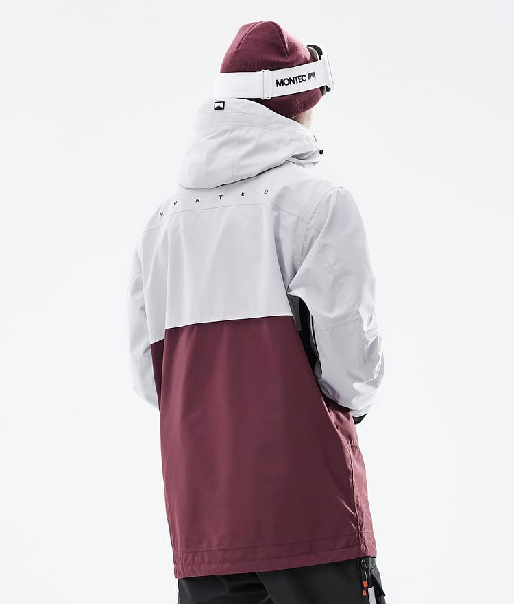 Montec Doom 21 Kurtka Narciarska Mężczyźni Light Grey/Black/Burgundy, Zdjęcie 8 z 11