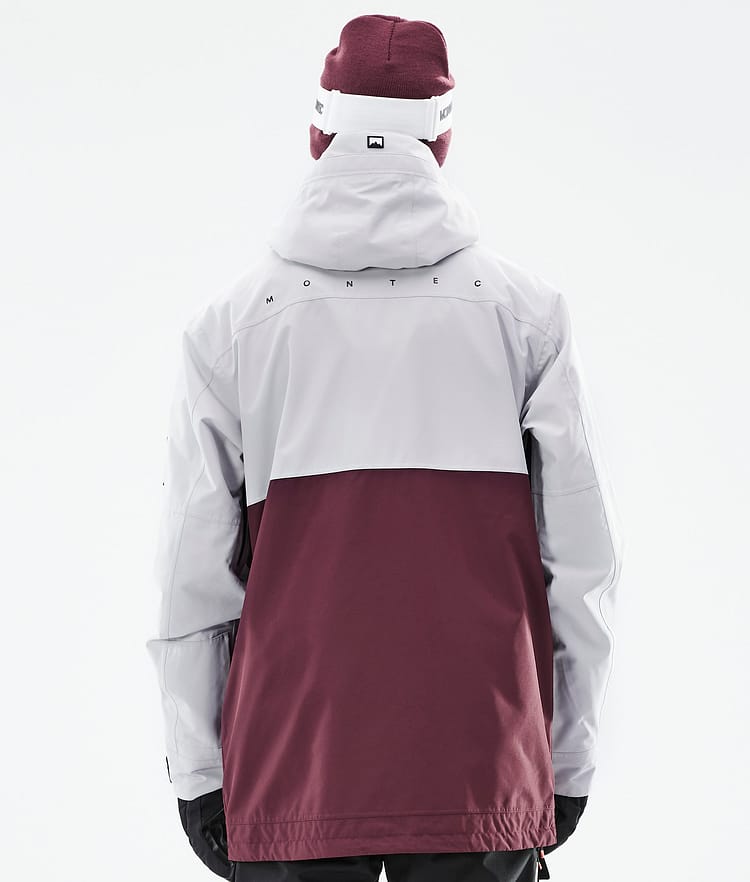 Montec Doom 21 Chaqueta Snowboard Hombre Light Grey/Black/Burgundy, Imagen 8 de 11