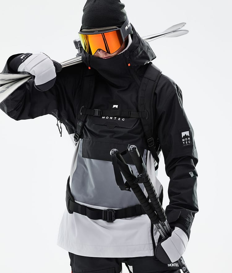 Montec Doom 21 Kurtka Narciarska Mężczyźni Black/Light Pearl/Light Grey, Zdjęcie 3 z 11