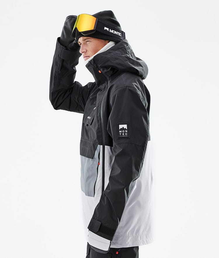 Montec Doom 21 Kurtka Narciarska Mężczyźni Black/Light Pearl/Light Grey, Zdjęcie 7 z 11