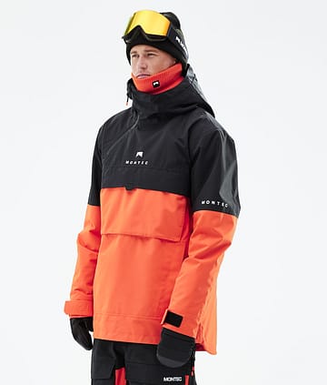 Montec Dune 21 Bunda na Snowboard Pánské Black/Orange