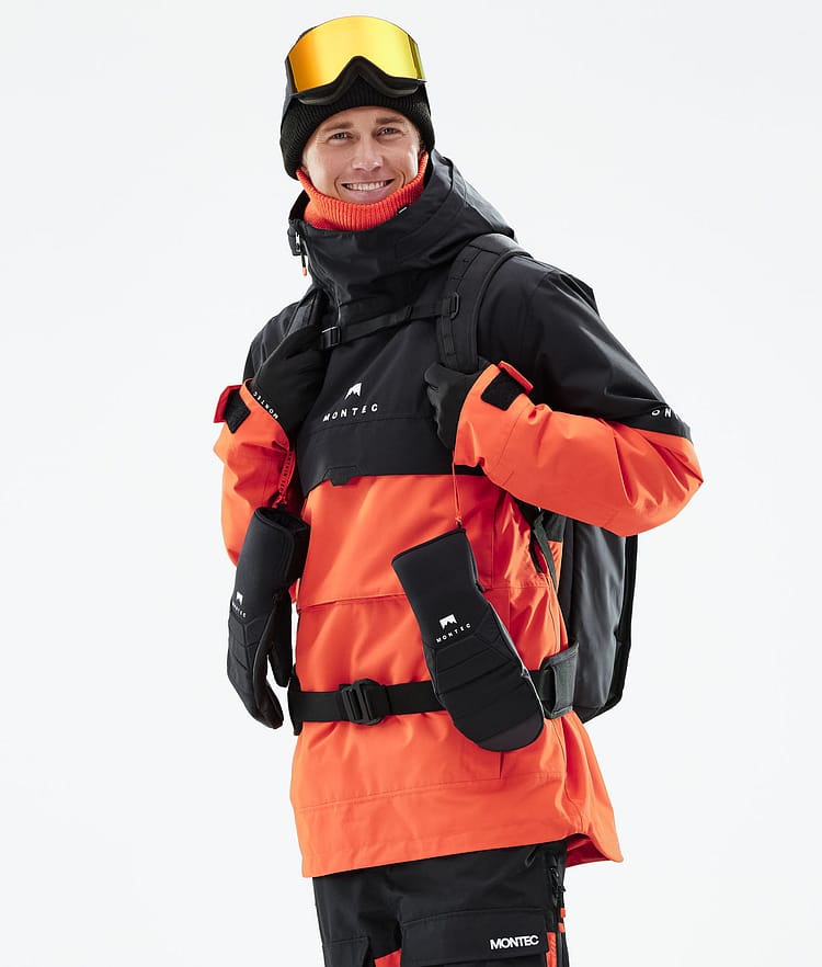 Montec Dune 21 Kurtka Snowboardowa Mężczyźni Black/Orange, Zdjęcie 2 z 10
