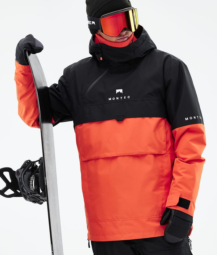 Montec Dune 21 Kurtka Snowboardowa Mężczyźni Black/Orange, Zdjęcie 3 z 10