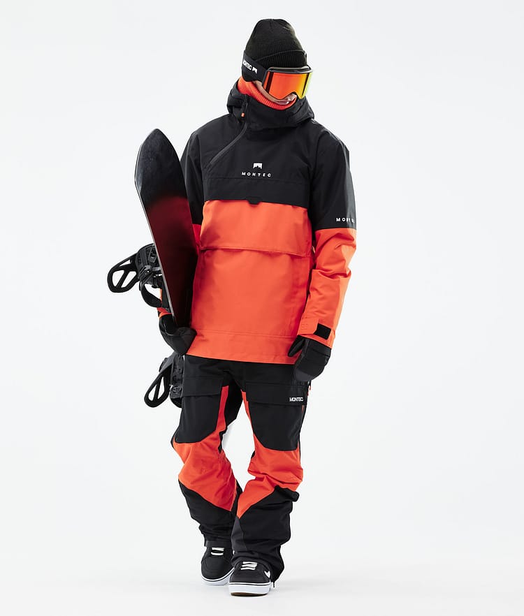 Montec Dune 21 Kurtka Snowboardowa Mężczyźni Black/Orange, Zdjęcie 4 z 10