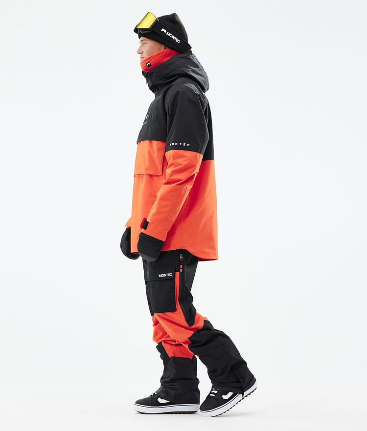 Montec Dune 21 Kurtka Snowboardowa Mężczyźni Black/Orange, Zdjęcie 5 z 10