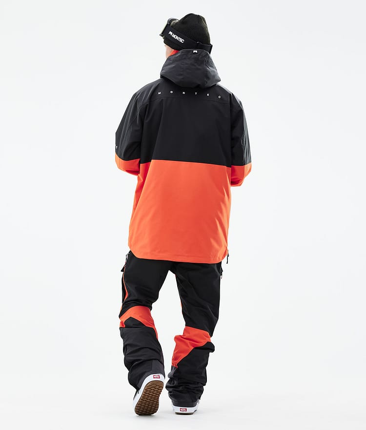 Montec Dune 21 Kurtka Snowboardowa Mężczyźni Black/Orange, Zdjęcie 6 z 10